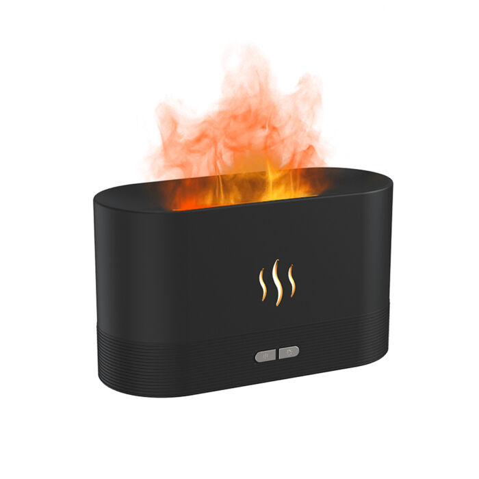 Светодиодный USB увлажнитель-ароматизатор Flame, черный