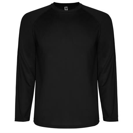 Спортивная футболка MONTECARLO L/S мужская, ЧЕРНЫЙ