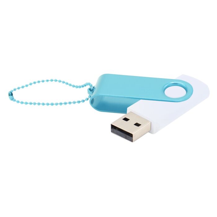 Флешка Designer To Go 2.0 USB 16Gb, белый/голубой