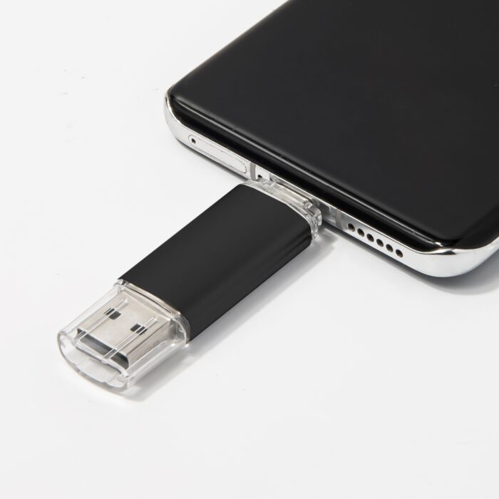 USB flash-карта ASSORTI OTG Type-C (8Гб), черный