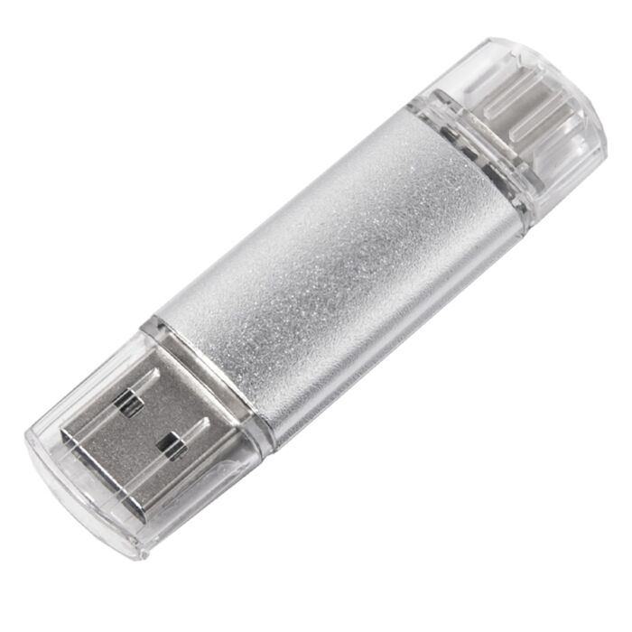 USB flash-карта ASSORTI OTG Type-C (16Гб), серебристый