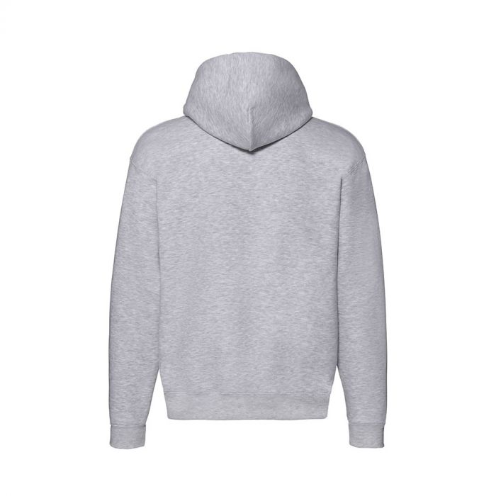 Толстовка PREMIUM HOODED SWEAT JACKET 260, серый меланж