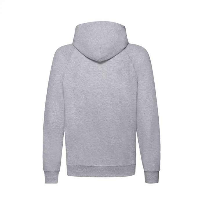 Толстовка без начеса LIGHTWEIGHT HOODED SWEAT 240, серый меланж