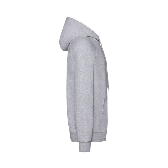 Толстовка без начеса LIGHTWEIGHT HOODED SWEAT 240, серый меланж