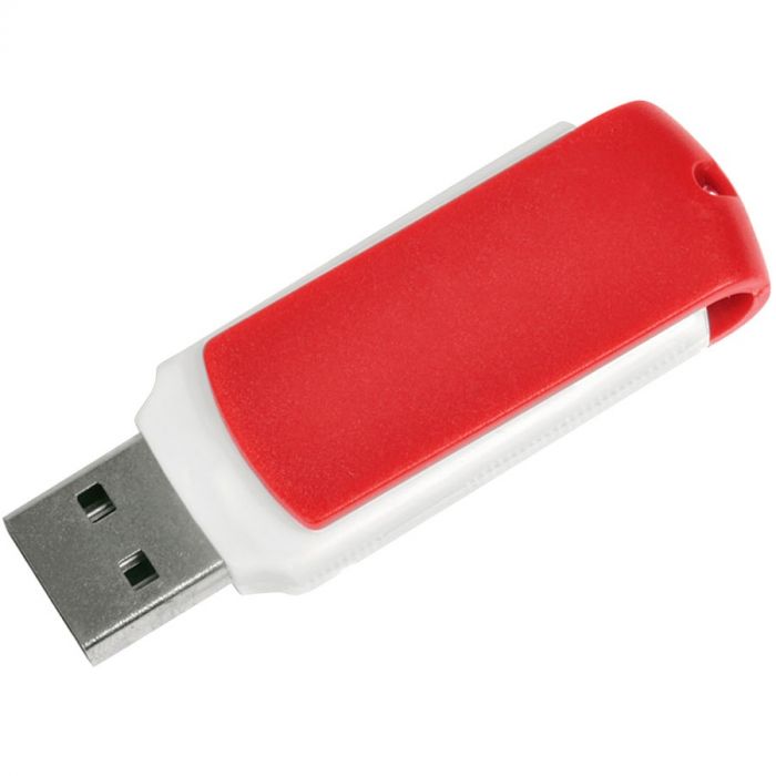 USB flash-карта Easy (8Гб), белый, красный