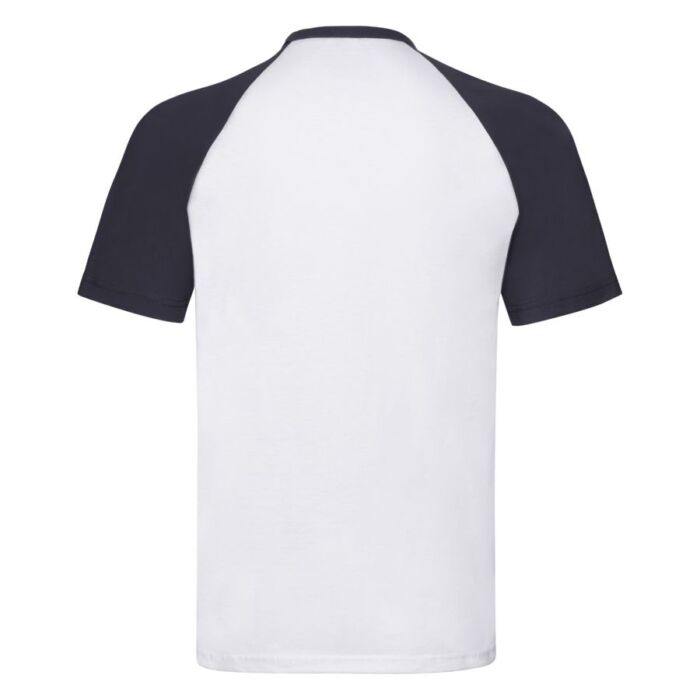 Футболка мужская SHORT SLEEVE BASEBALL T 160, темно-синий, белый