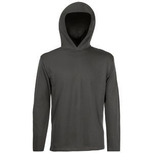 Футболка мужская Long Sleeve Hooded T, серый