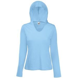 Футболка женская LADY FIT LIGHTWEIGHT HOODED T 135, голубой