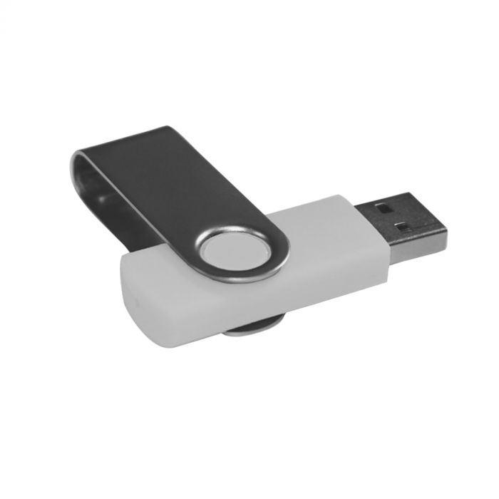 USB flash-карта DOT (16Гб), белый, серебристый