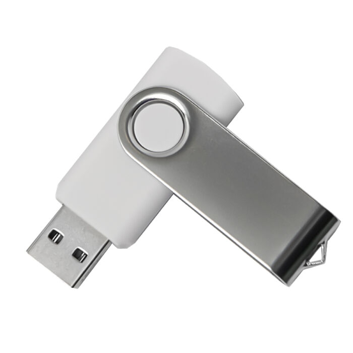 USB flash-карта DOT (16Гб), белый, серебристый