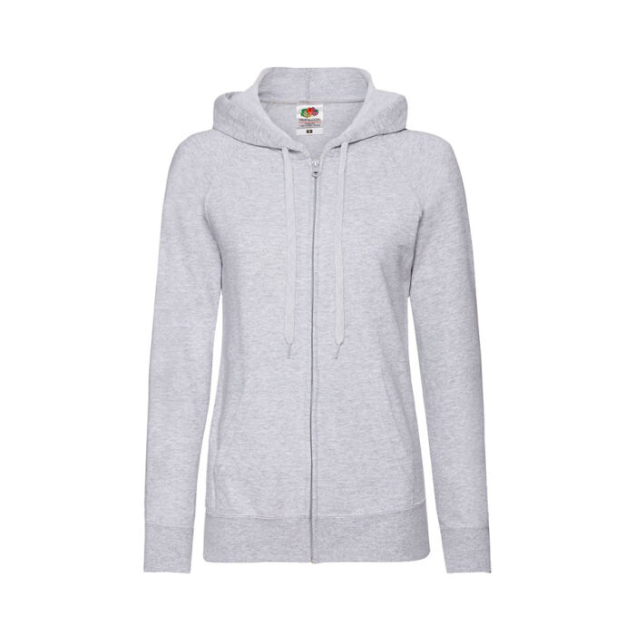 Толстовка женская без начеса LADIES LIGHTWEIGHT HOODED SWEAT 240, серый