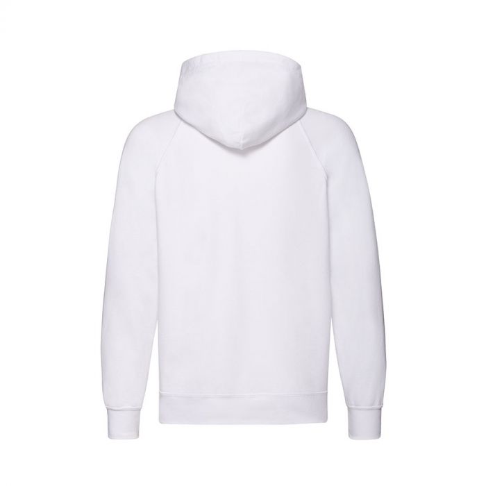 Толстовка без начеса LIGHTWEIGHT HOODED SWEAT JACKET 240, белый