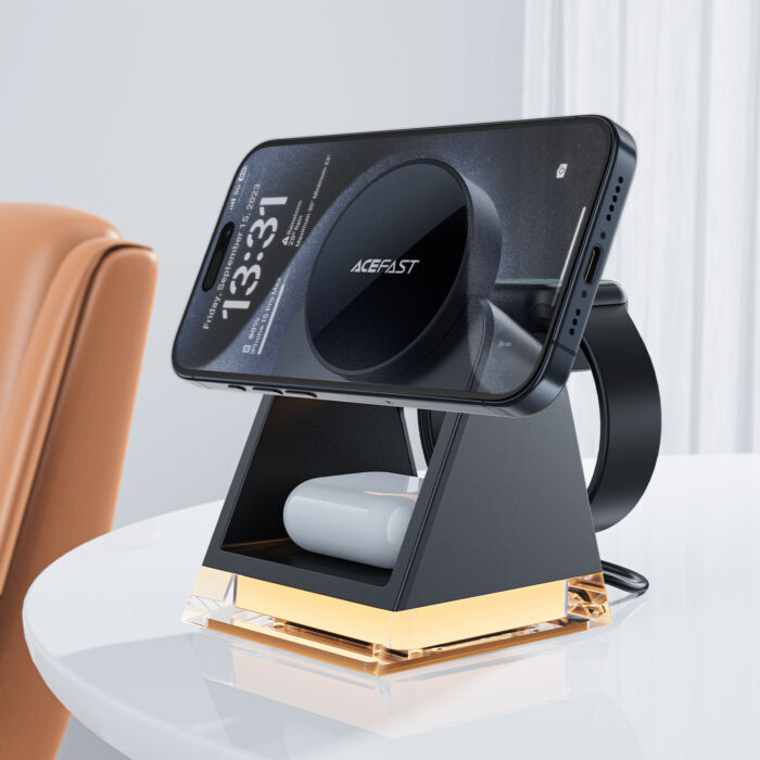 Беспроводное ЗУ ACEFAST E17 3-in-1 wireless charging holder