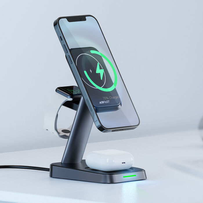 Беспроводное ЗУ ACEFAST E3 desktop 3-in-1wireless charging stand