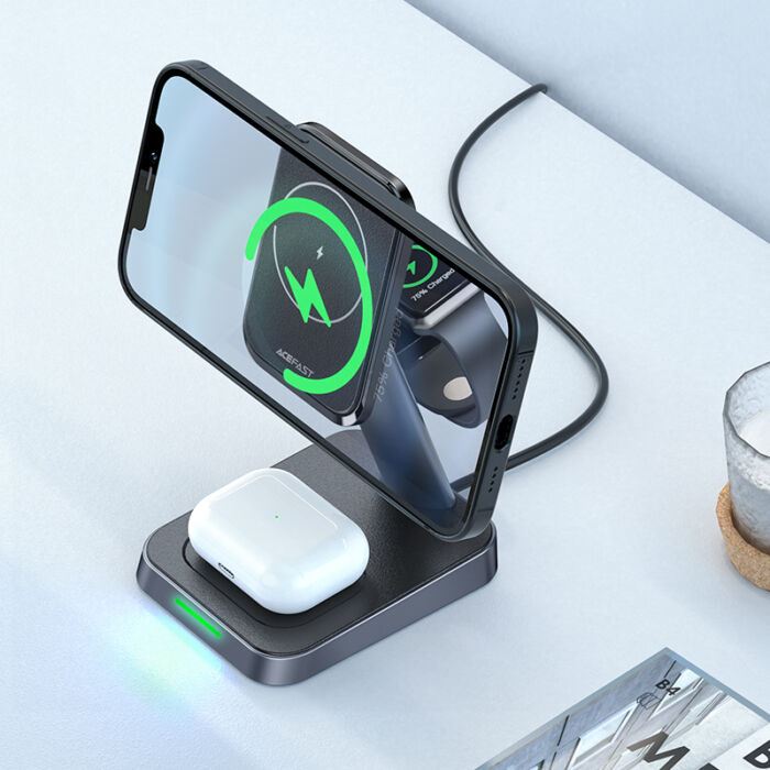 Беспроводное ЗУ ACEFAST E3 desktop 3-in-1wireless charging stand