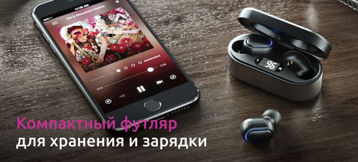 Наушники True Wireless Olmio TWE-06