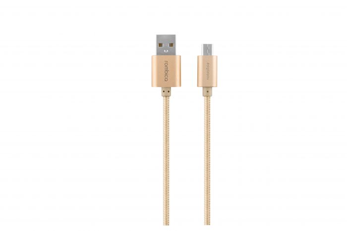 Кабель Micro USB Rombica Twist Gold