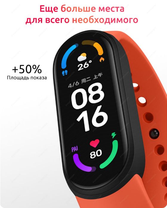 Смарт-браслет Xiaomi Mi Smart Band 6, черный