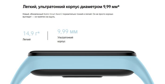 Смарт-браслет Redmi Smart Band 2, бежевый