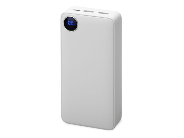 Внешний аккумулятор Mild Pro c быстрой зарядкой QC/PD, soft-touch, 20 000 mAh, белый