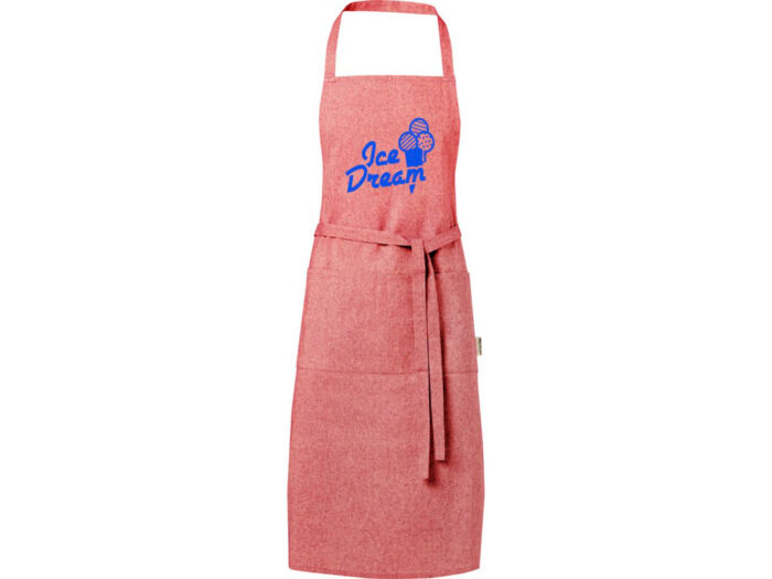 Pheebs 200 g/m2 recycled cotton apron, красный яркий