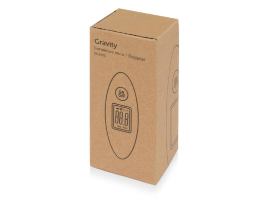 Багажные весы с покрытием soft-touch Gravity, синий