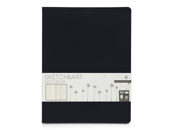Скетчбук Sketch & Art 100 г/м2, soft-touch, черный
