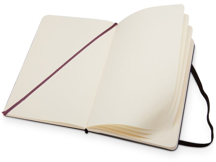 Записная книжка Moleskine Classic (нелинованный) в твердой обложке, Large (13х21см), черный