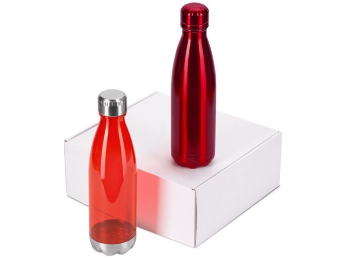 Подарочный набор с термосом и бутылкой Bottle set, красный