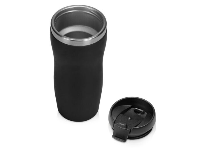 Термокружка Double wall mug С1 soft-touch, 350 мл, черный