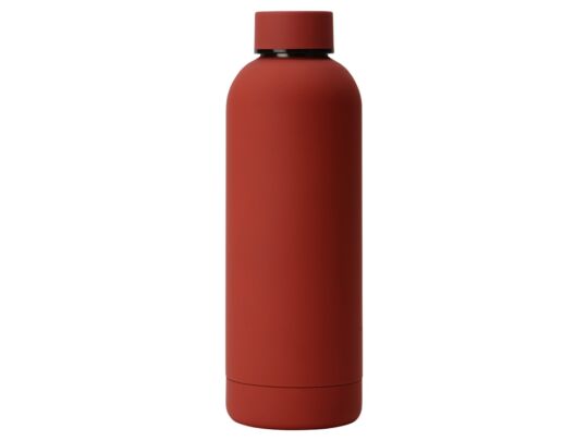 Вакуумная термобутылка с медной изоляцией Cask, soft-touch, тубус, 500 мл, красный