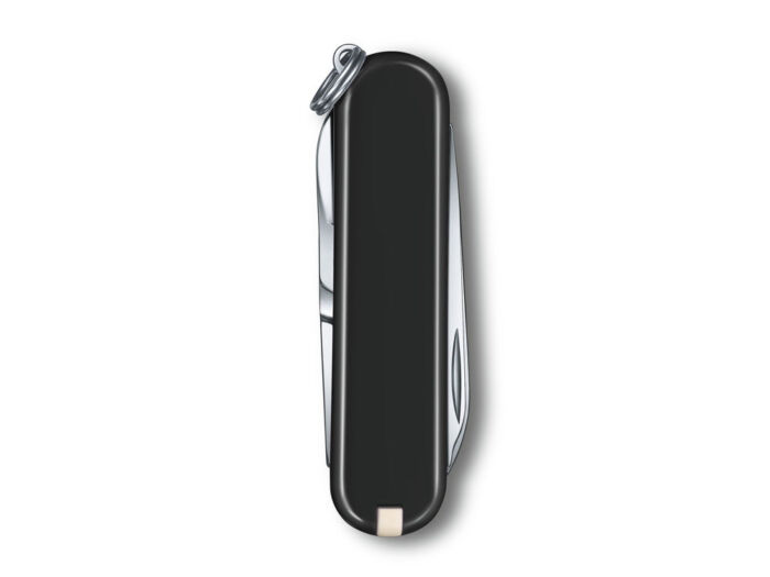 Нож-брелок VICTORINOX Classic SD Colors Dark Illusion, 58 мм, 7 функций, чёрный