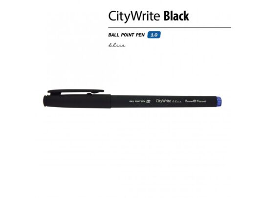 Ручка пластиковая шариковая CityWrite Black, черный