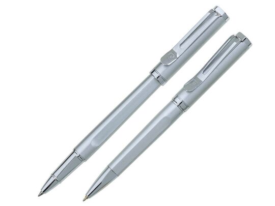 Набор Pen and Pen: ручка шариковая, ручка-роллер, серебристый