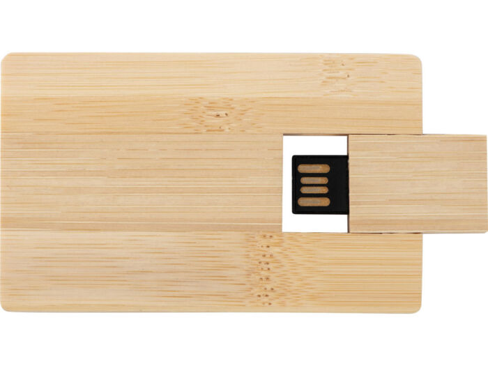 USB 2.0- флешка на 32 Гб Bamboo Card, натуральный