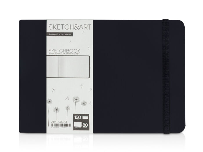 Скетчбук Sketch & Art 150 г/м2, soft-touch, черный