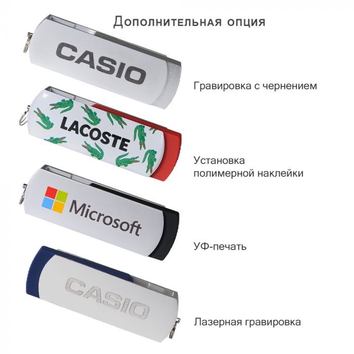 Флешка Elegante 16 Gb, черная