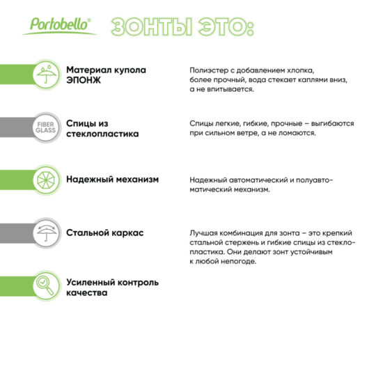 Зонт-трость Квантум (Quantum), черный/красный