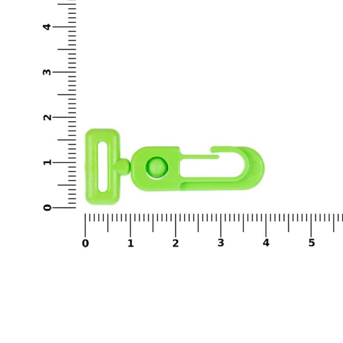 Застежка-карабин Сarabine, S, зеленый неон