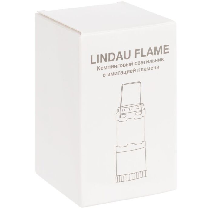 Кемпинговый фонарь с имитацией пламени Lindau Flame, черный