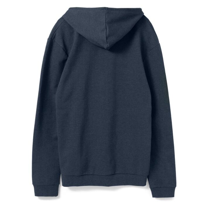 Толстовка с капюшоном унисекс Hoodie, синий меланж