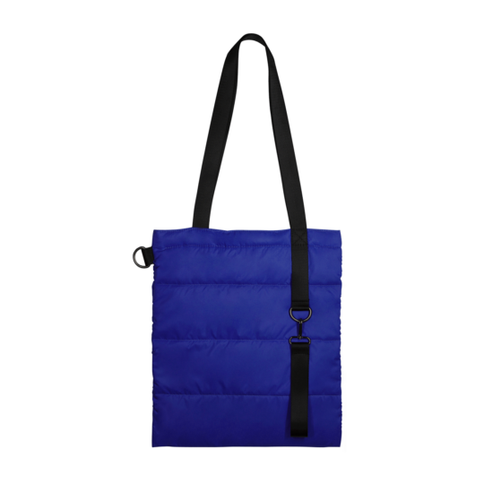 Шоппер Superbag Bubble New, стёганый, со скрытой магнитной кнопкой (синий с чёрным)