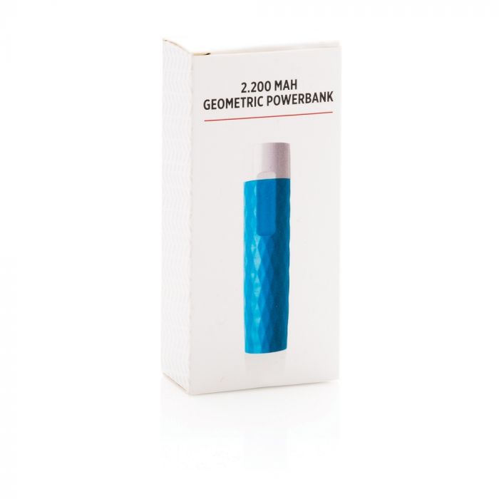 Зарядное устройство Geometric, 2200 mAh, синий