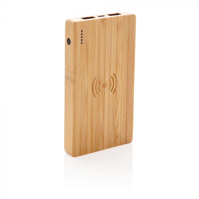 Экологичный внешний аккумулятор Bamboo, 4000 mAh, коричневый