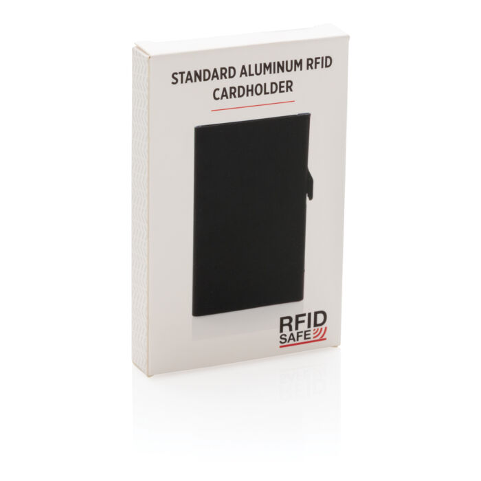 Алюминиевый картхолдер Standard с RFID, черный